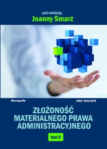 ZŁOŻONOŚĆ MATERIALNEGO PRWA ADMINISTRACYJNEGO t. II